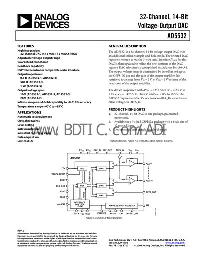 ANALOG DEVICES AD5532B handbook - cover page
