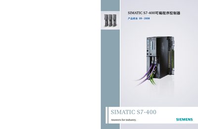 Siemens S7-400 User Manual - cover page