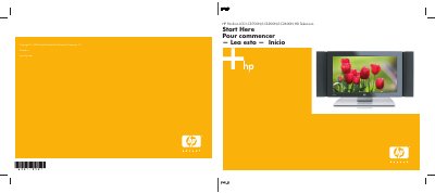 HP Pavilion LC3700N/LC3200N/LC2600N HD Television User Guide - cover page