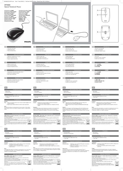 Philips SPM4800 Quick Start Guide - cover page