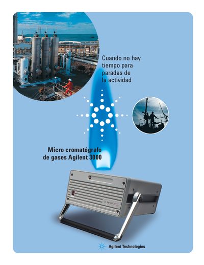 Agilent 3000 Gas Chromatograph Product Leaflet - cover page
