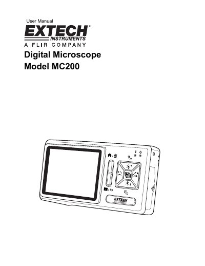 MC MC200 Digital Microscope User Manual