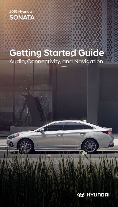2019 Hyundai Sonata Getting Started Guide - cover page