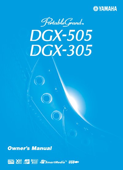 Yamaha DGX-505/DGX-305 Owner's Manual - cover page