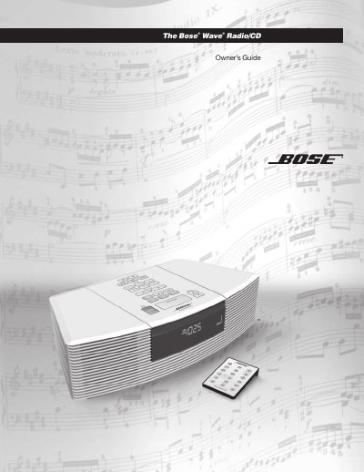 Bose Wave Radio/CD User Manual - cover page