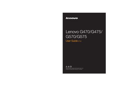 Lenovo G470/G475/G570/G575 User Guide