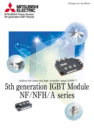 Mitsubishi Electric 5th Generation IGBT Module Product Leaflet - cover page