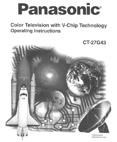 Panasonic CT-27G43 Color Television Operating Instructions - cover page