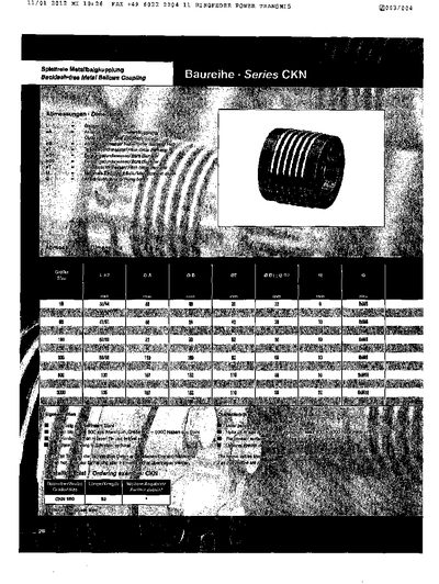 GERWAH CKN series technology data - cover page