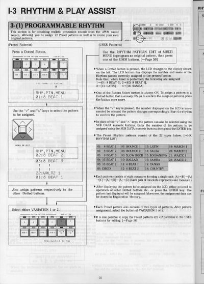 YAMAHA I-3 RHYTHM PLAY ASSIST  - cover page