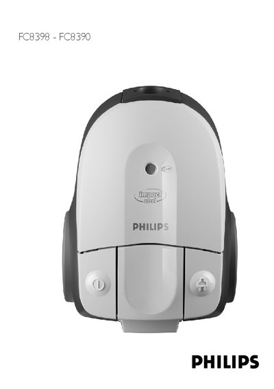 Philips FC8398-FC8390 Vacuum Cleaner User Manual - cover page