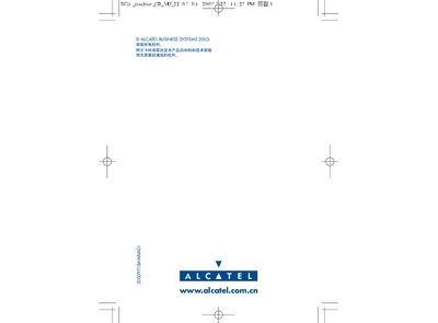 Alcatel OT332 Phone User Manual - cover page
