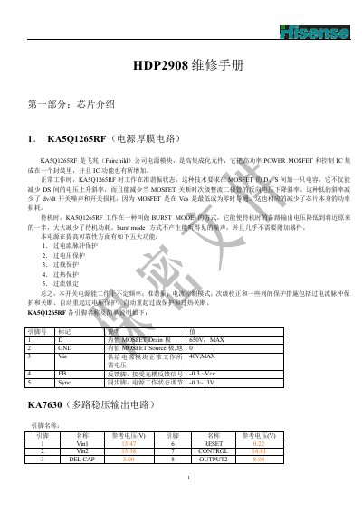 Hisense HDP2908 Service Manual