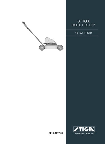 Stiga MULTICLIP 46 Battery User Manual - cover page
