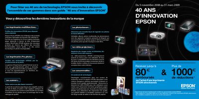 Epson 40 Years of Innovation Promotional Guide - cover page
