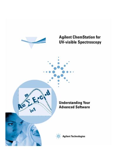 Agilent ChemStation for UV-visible Spectroscopy Understanding Your Advanced Software User Guide - cover page