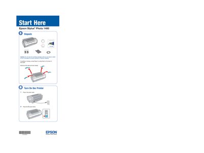 Epson Stylus Photo 1400 User Manual