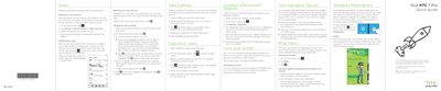 HTC 7 Pro Quick Guide - cover page
