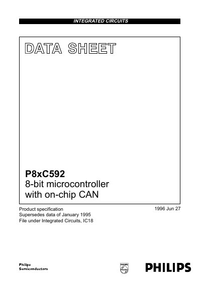 Philips P8xC592 Datasheet