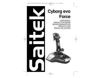 Saitek Cyborg Evo Force User Manual - cover page