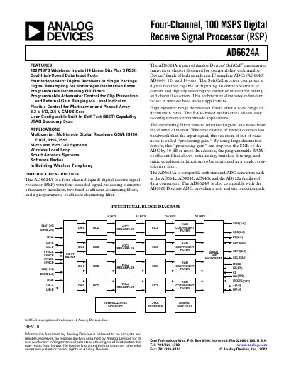 Analog Devices AD6624A Handbook