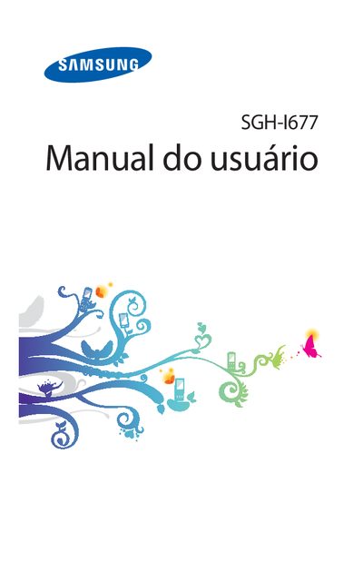 samsung SGH-I677 Manual do usu&aacute;rio Manual - cover page