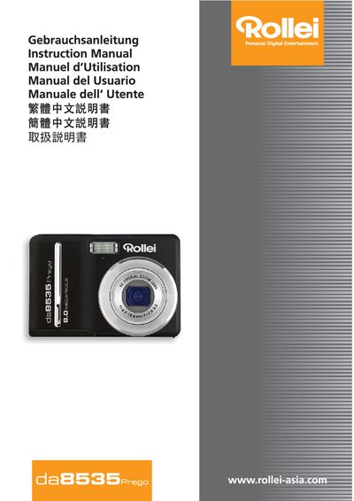 Rollei da8535Prego Manual - cover page