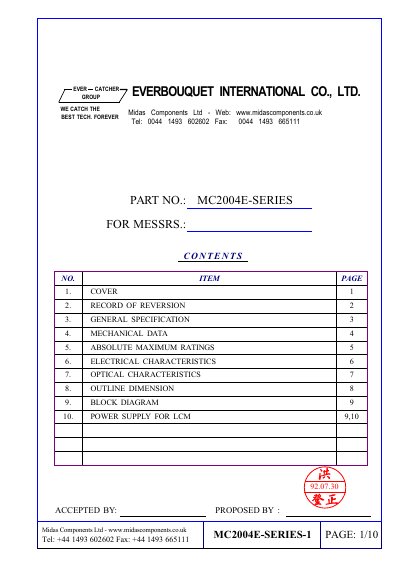EVERBOUQUET MC2004E-SERIES