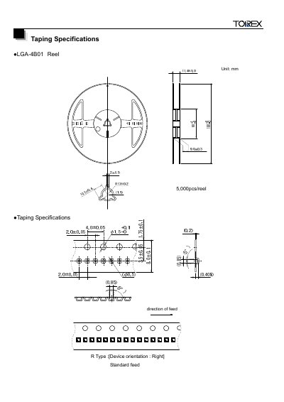 TOREX LGA-4B01 Reel Manual