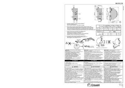 CROUZET 88 970 270 Rail 35 mm IEC/EN 60715 - cover page