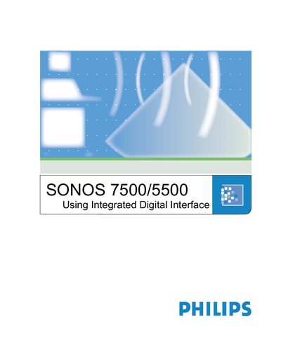Philips SONOS 7500/5500 User Guide - cover page