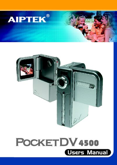 AIPTEK PocketDV 4500 User Manual - cover page