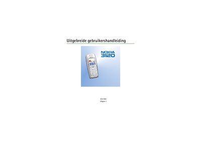 Nokia 3120 User Guide - cover page