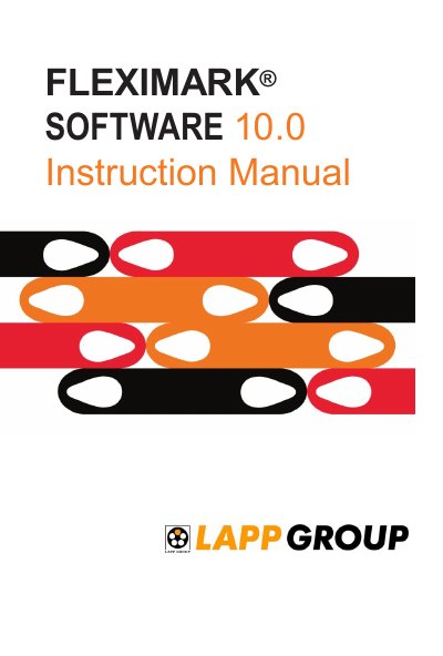 Lapp Group FLEXIMARK Software 10.0 Instruction Manual - cover page