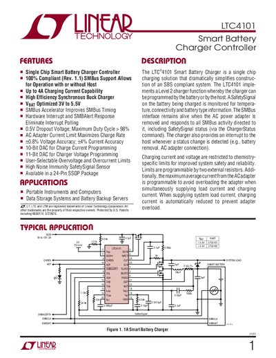 Linear Technology LTC4101 Handbook - cover page