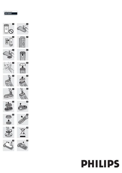 Philips 800 SERIES Electric Shaver User Manual - cover page