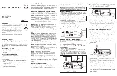 Color Kinetics Data Enabler EO User Manual - cover page