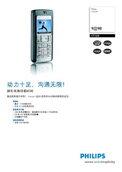 PHILIPS CT1638 Manual - cover page