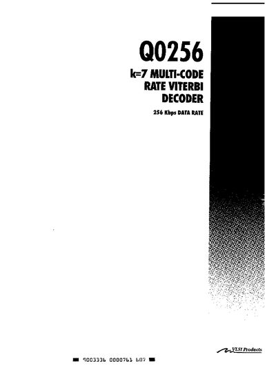 VLSI Products Q0256 DEVODER - cover page