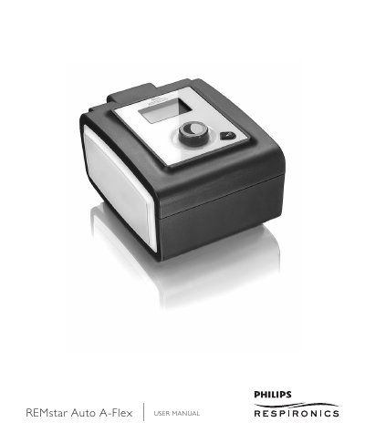 Philips REMstar Auto A-Flex User Manual - cover page