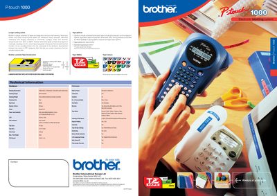 Brother P-touch 1000 User Manual