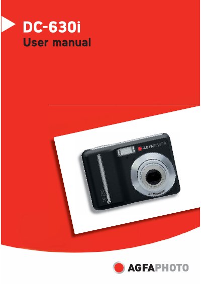 AgfaPhoto DC-630i User Manual - cover page
