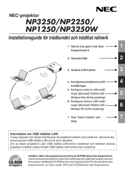 NEC NP3250 Installation Guide - cover page