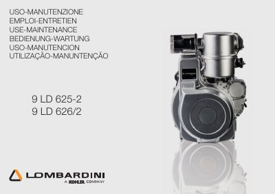 LOMBARDINI 9LD Engine Maintenance and Use Manual