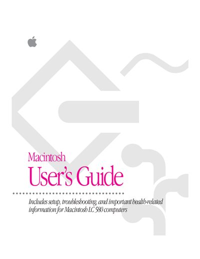 Apple Macintosh LC 580 User's Guide - cover page