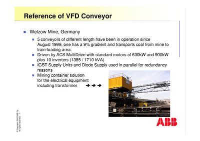 ABB VFD Conveyor Reference - cover page