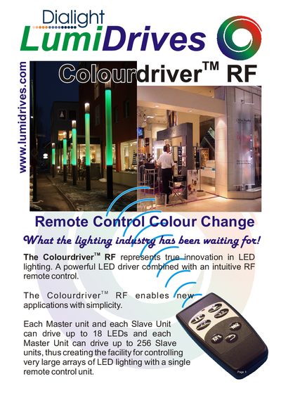 LumiDrives Colourdriver RF Datasheet - cover page