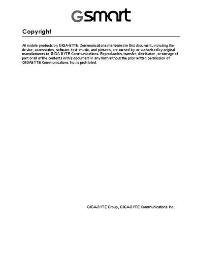 Gigabyte MW700 User Manual - cover page