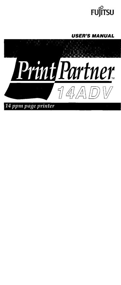 Fujitsu PrintPartner 14ADV User Manual