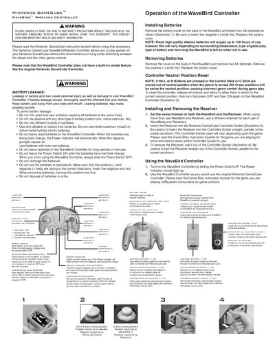 Nintendo WaveBird Wireless Controller User Manual